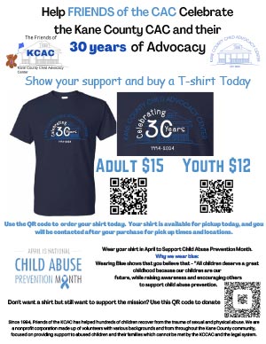 30 Year T Shirt Flyer friends of KCCAC