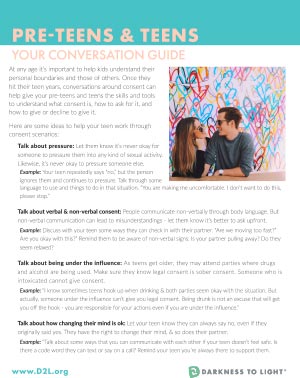 Poster Preview - Conversation Guide Pre-Teens to Teens